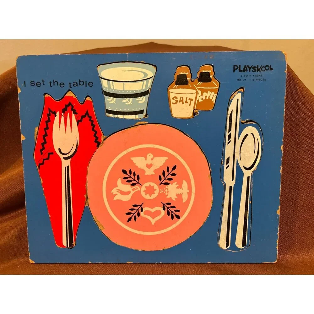 8 Playskool Wooden Puzzles